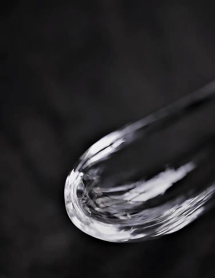 Japanese High Temperature Resistant Simple Glass Tea Bowl & Spoon Set | Chawan Set - mokupark.com