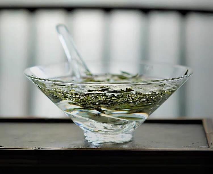 Japanese High Temperature Resistant Simple Glass Tea Bowl & Spoon Set | Chawan Set - mokupark.com