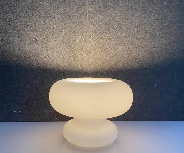 Donut Glass Mushroom Table Lamp - Plug in