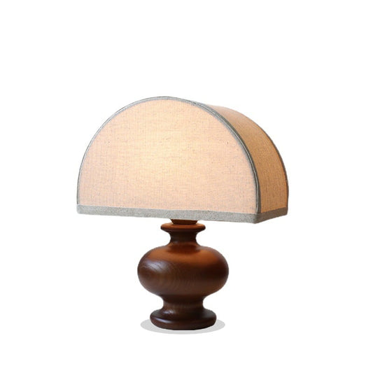 Ayumi - Irving Table Lamp Ash Wood with Linen